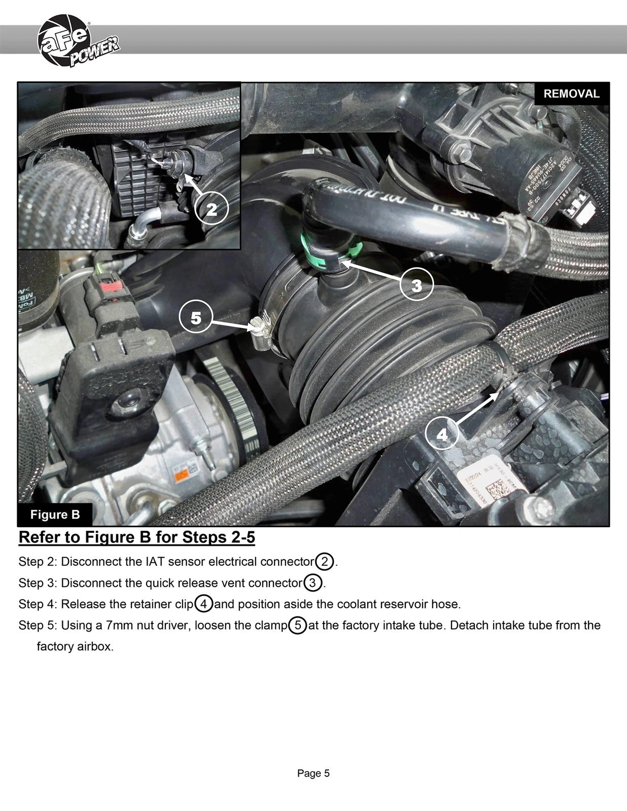 aFe Ford Ranger 2024 L4-2.3L Momentum GT Cold Air Intake System w/ Pro 5R Filter