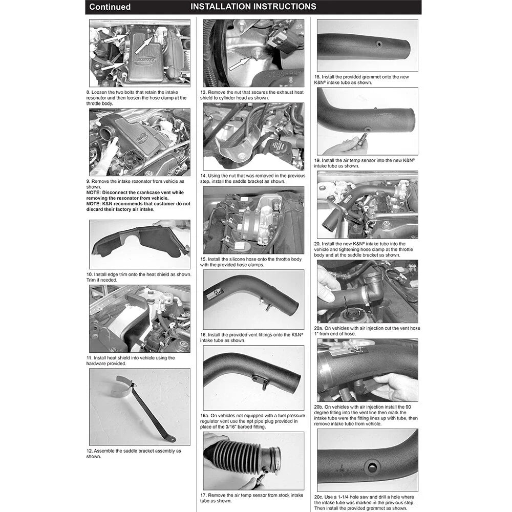 K&N 02-04 Chevy Trailblazer L6-4.2L Performance Intake Kit