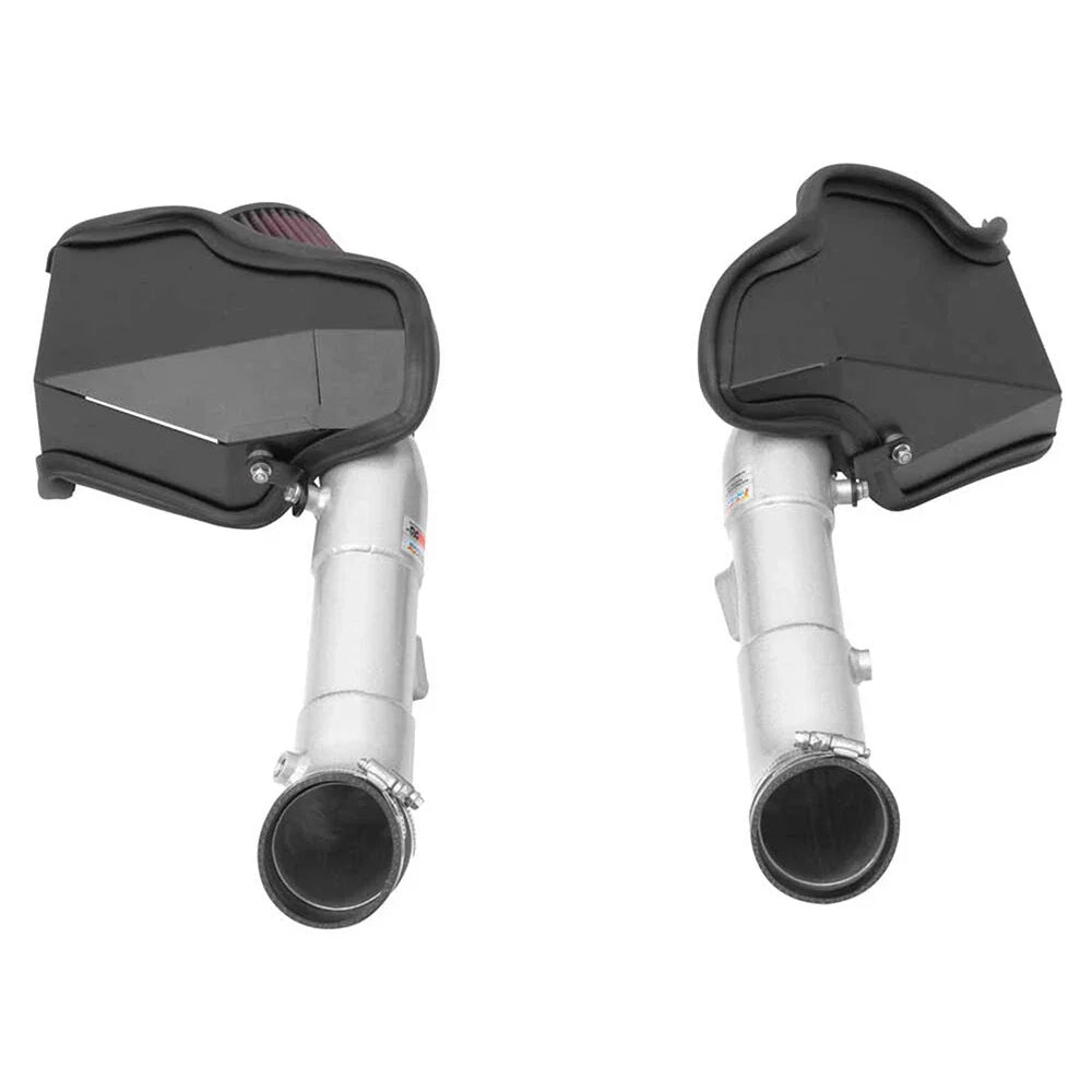 K&N 14-15 Infiniti Q50 3.7L V6 Dual Silver Typhoon Short Ram Intakes