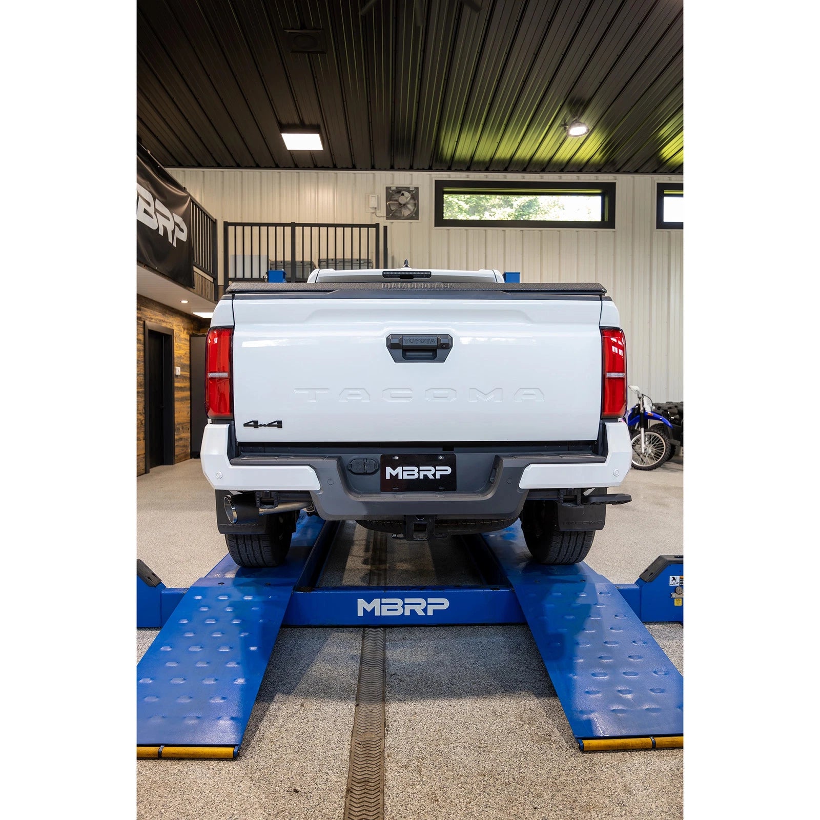 MBRP 2024 Toyota Tacoma T304 Stainless Steel 3in Cat-Back Single Side Exit with Carbon Fiber Tip