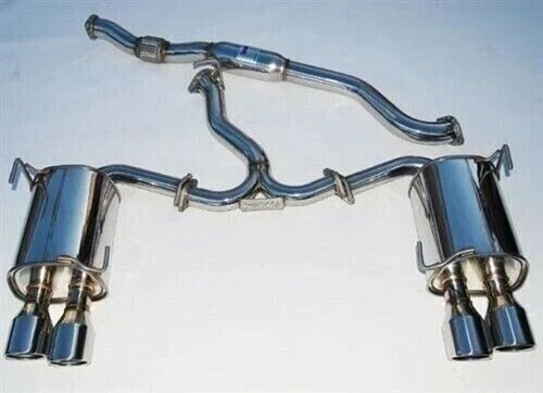 Invidia 15+ Subaru WRX/STI 4Dr Q300 Twin Outlet Rolled Titanium Burnt Quad Tip Cat-Back Exhaust