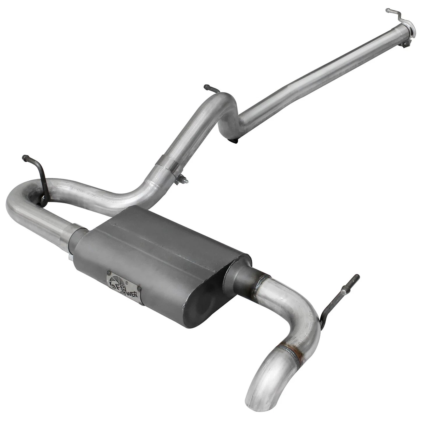 aFe Scorpion Exhaust System Cat Back 2.5in Aluminized Hi-Tuck 07-18 Jeep Wrangler JK V6 3.6/3.8L