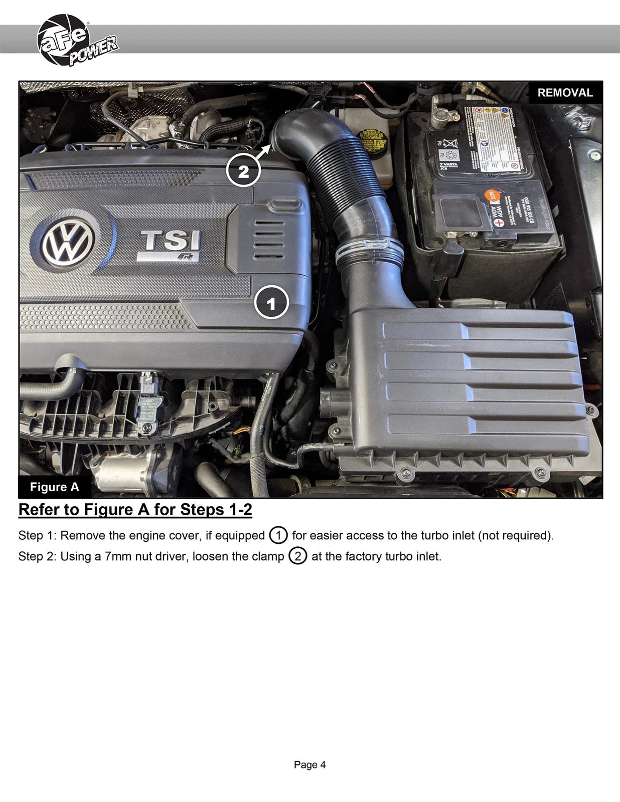aFe 15-21 VW GTI L4 2.0L Rapid Induction Cold Air Intake System w/ Pro 5R Filter