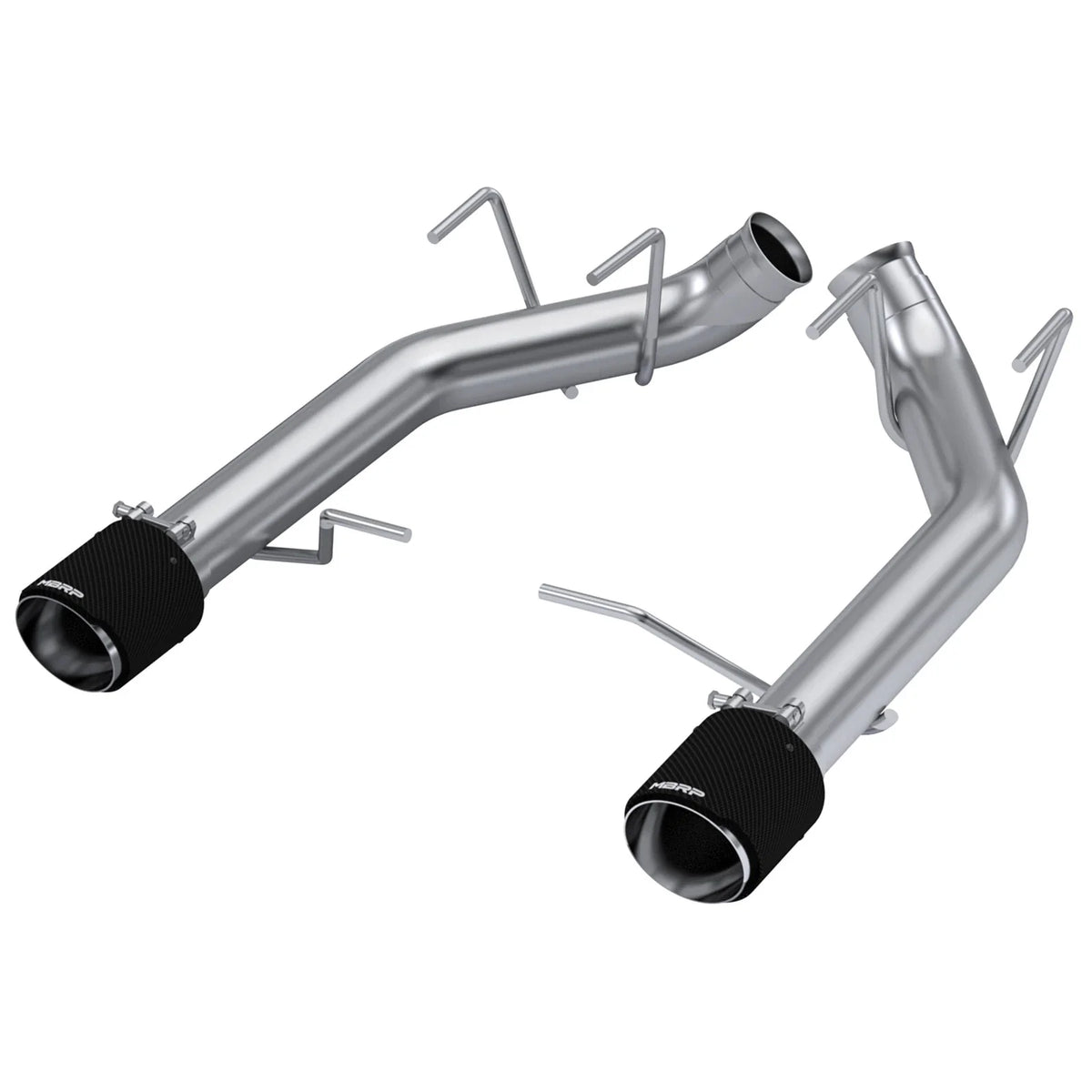 MBRP 11-14 Ford Mustang GT 5.0L T304 SS 3in Dual Axle-Back with Carbon Fiber Tips (Race Version)
