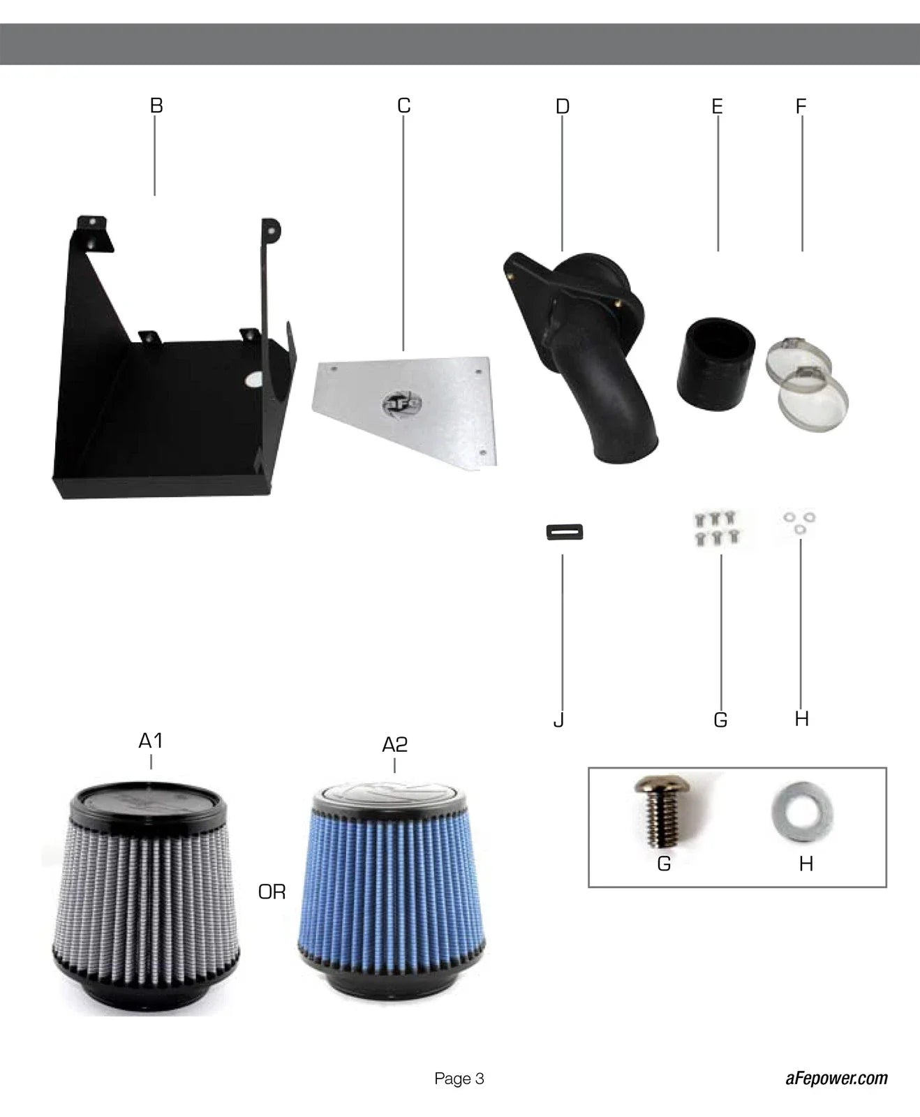 aFe MagnumFORCE Intakes Stage-2 P5R AIS P5R Audi A4 06-08 L4-2.0L (t)
