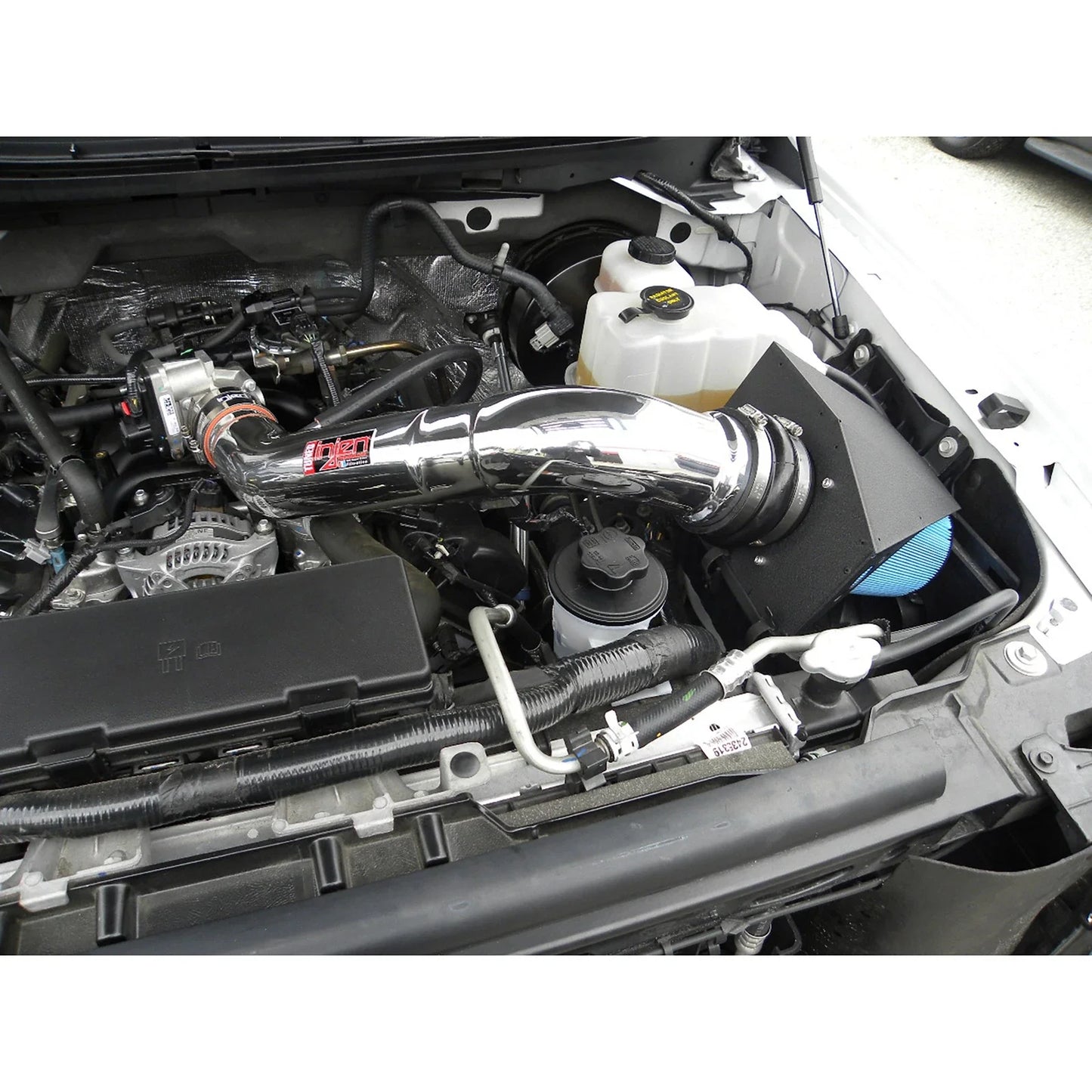 Injen 09-10 Ford F-150 2 valve V8 4.6L Wrinkle Black Power-Flow Air Intake System