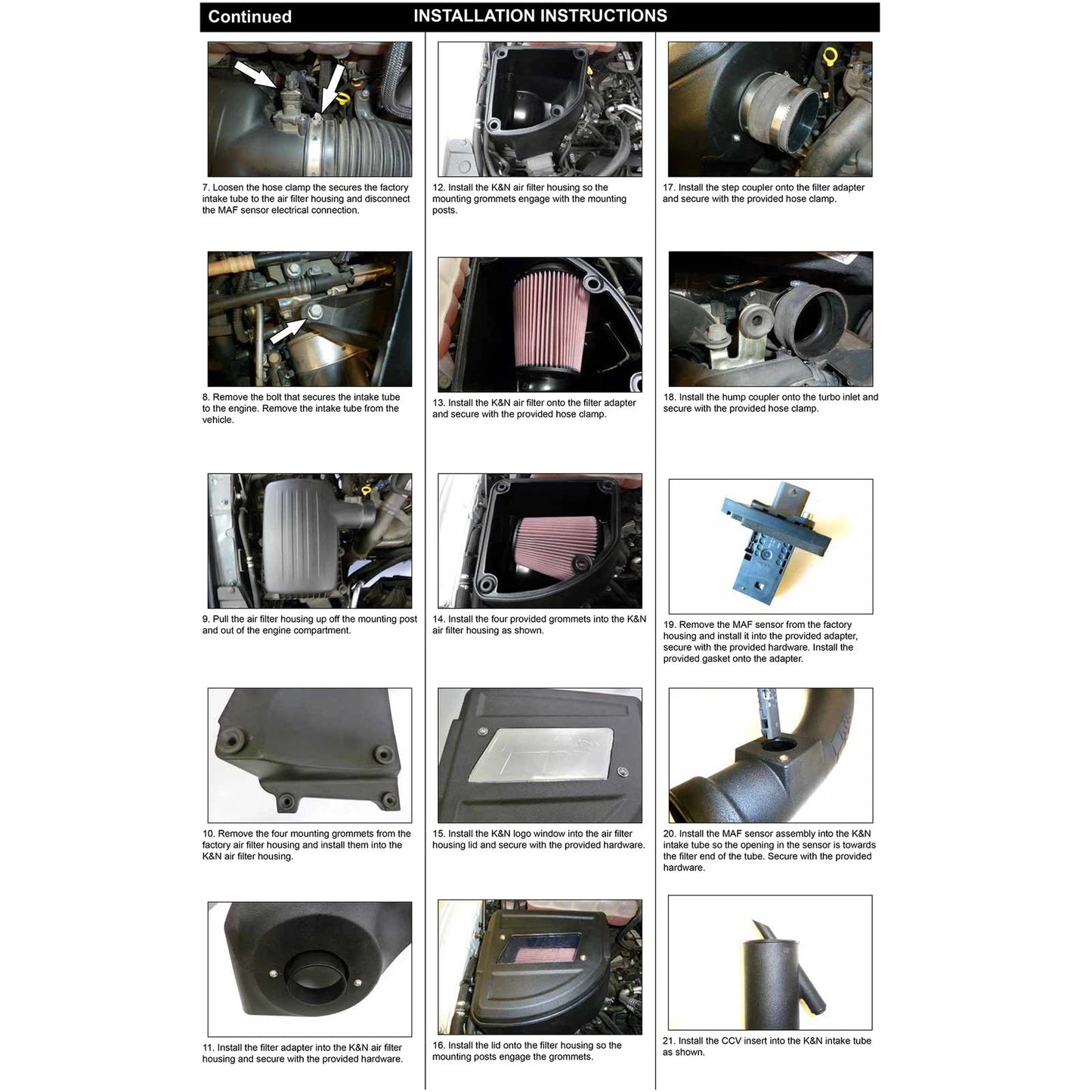 K&N 20-23 RAM 1500 V6 3.0L Diesel Performance Air Intake System