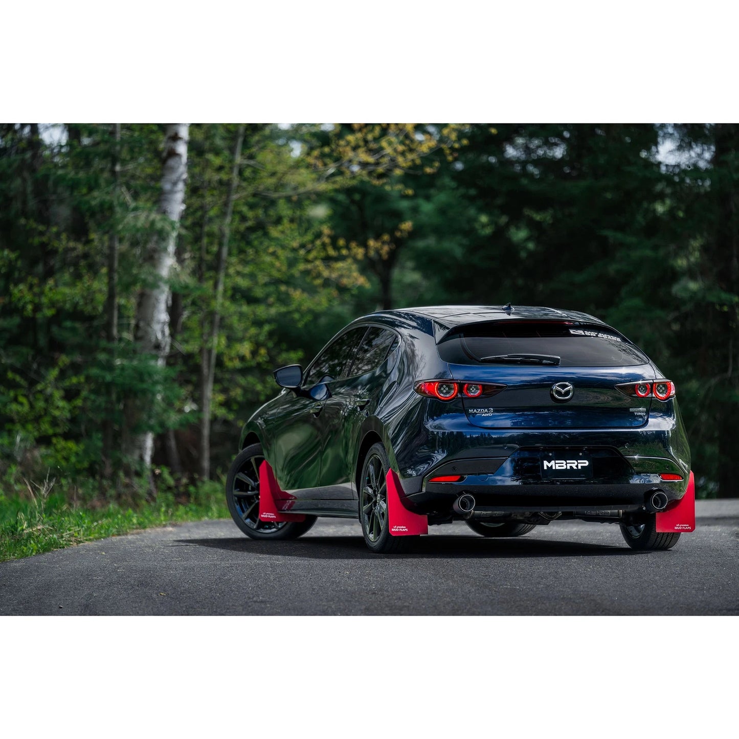 MBRP 19-23 Mazda 3 Hatchback T304SS 2.5in Axle-Back, Dual Rear Exit Street Profile