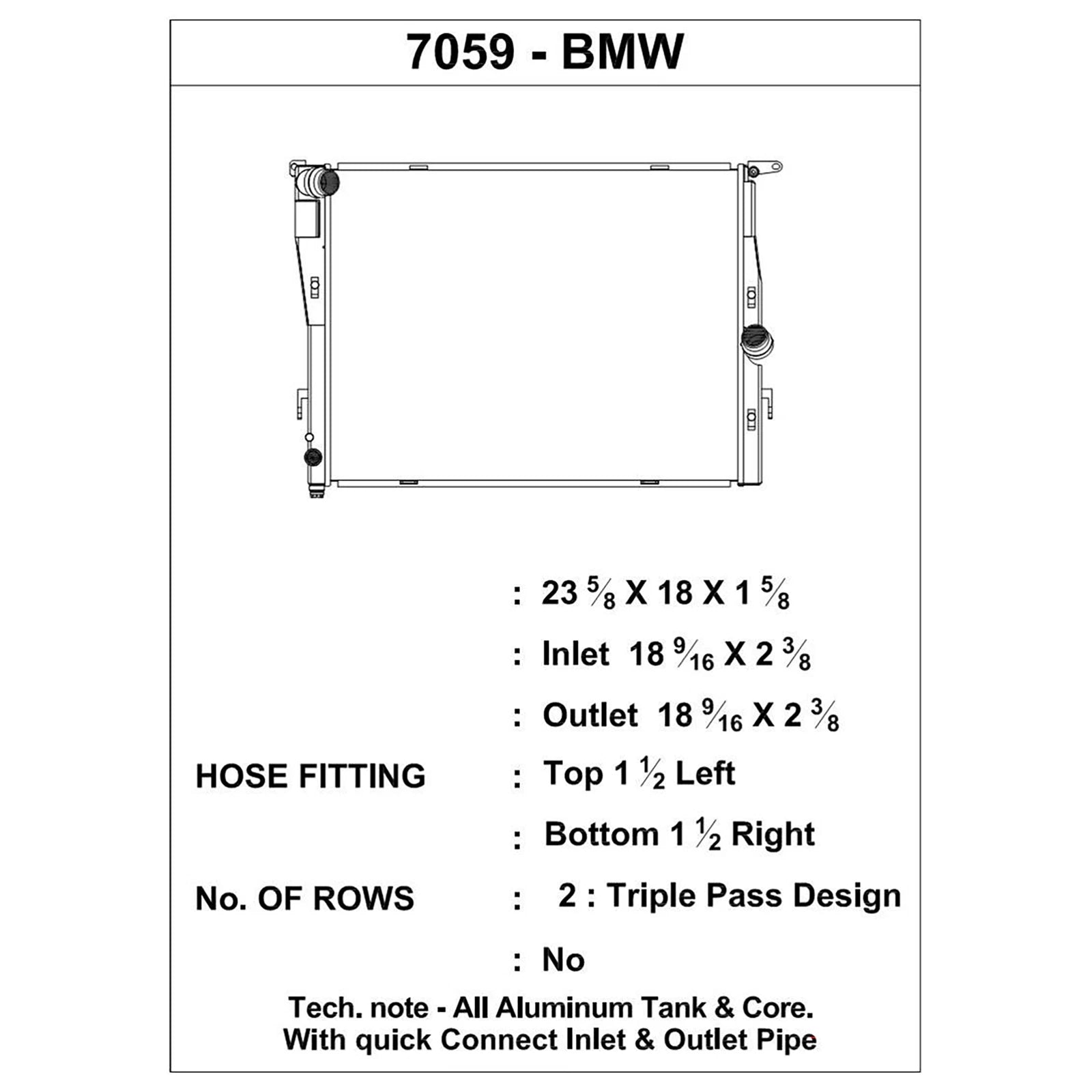 CSF 07-13 BMW M3 (E9X) Triple Pass Radiator