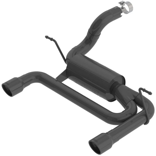 Borla 2018 Jeep Wrangler JL/JLU 3.6L 2DR/4DR ATAK SS Axle Back Black Coated Exhaust w/3.5in Tips