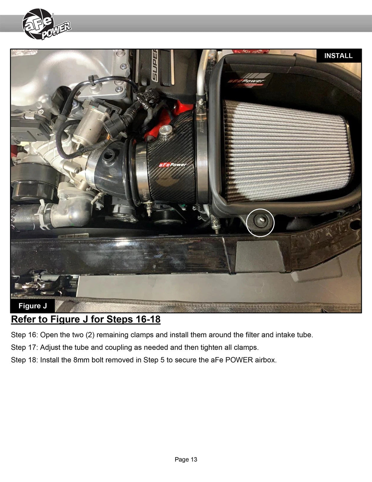 aFe Magnum Force Stage-2 Track Series Carbon Fiber AIS w/ Pro 5R Media - 18 Dodge Challenger V8-6.2L
