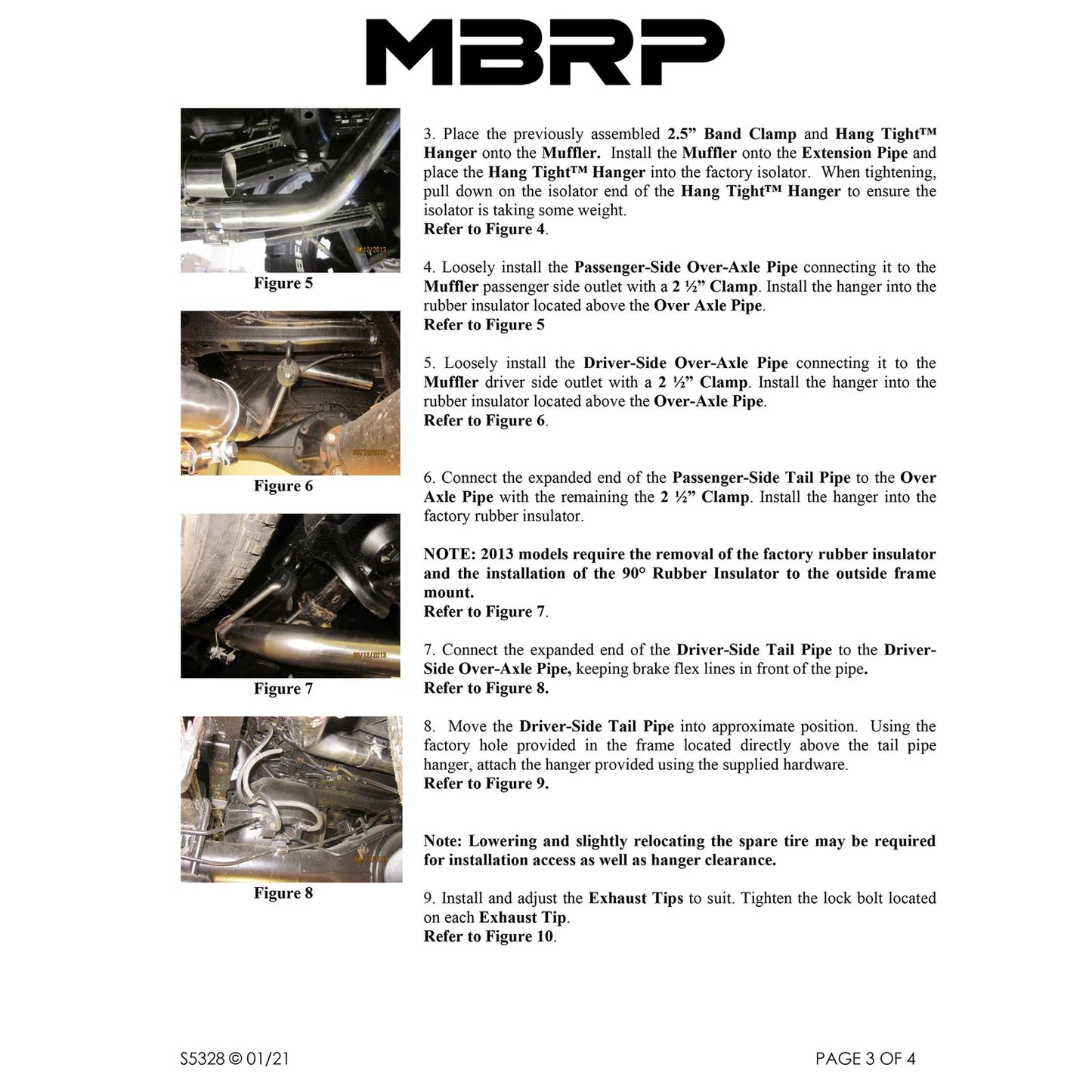 MBRP 05-13 Toyota Tacoma 4.0L EC/CC AL Dual Split Side Cat Back Exhaust