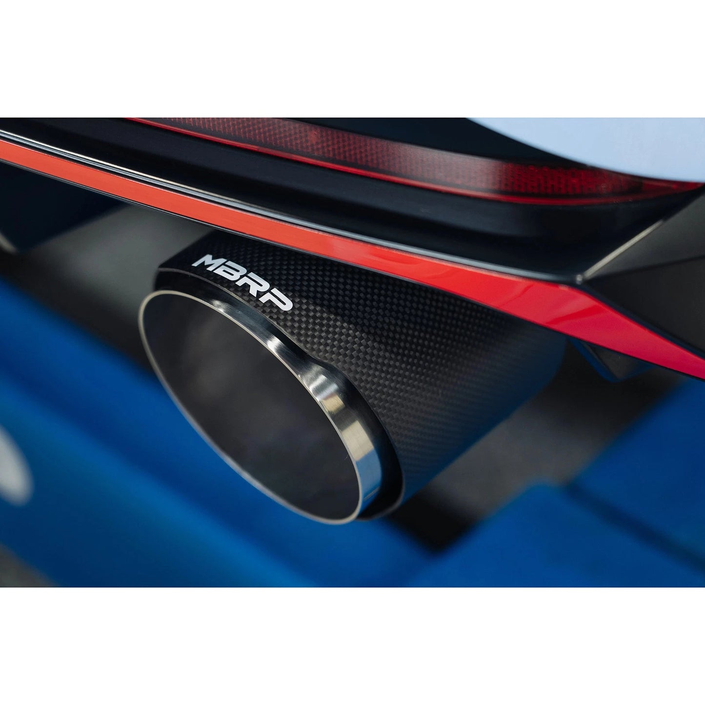 MBRP 22-23 Hyundai Elantra N 2.0L Turbo T304 5in OD CF Tips Dual Outlet 3in Cat Back Exhaust
