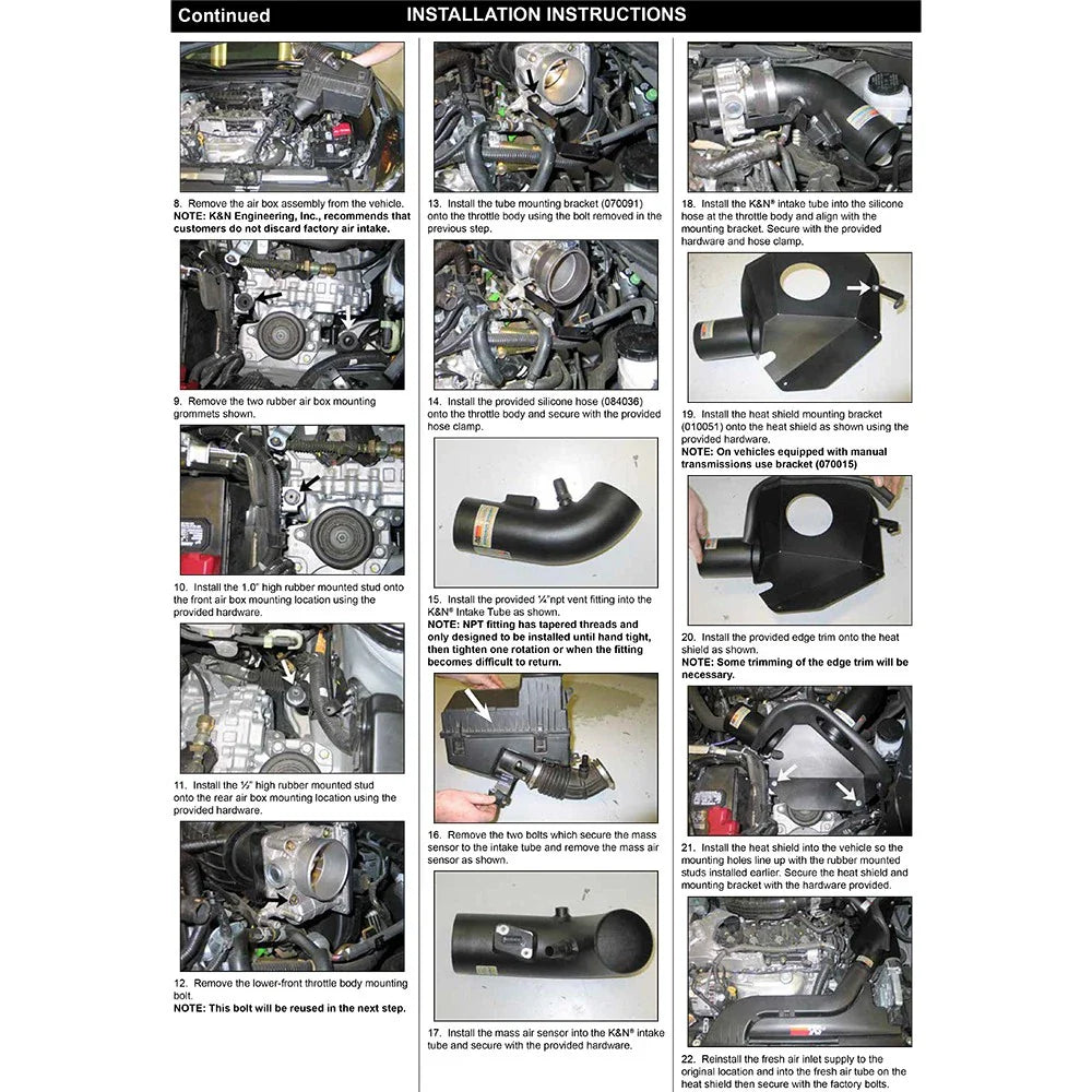 K&N 07-10 Nissan Altima 2.5L Silver Typhoon Short Ram Intake