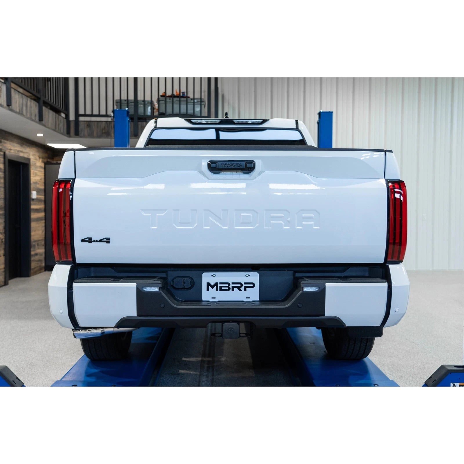 MBRP 2022 Toyota Tundra 3.5L Dual Cat-back 4in Single Side Exit Rolled Tip - Aluminized Steel