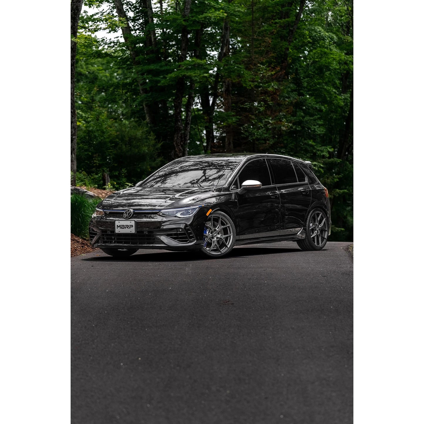 MBRP 2022 Volkswagen Golf R MK8 3in Cat-Back Quad Rear w/ Carbon Fiber Tips Valve Delete Exhaust