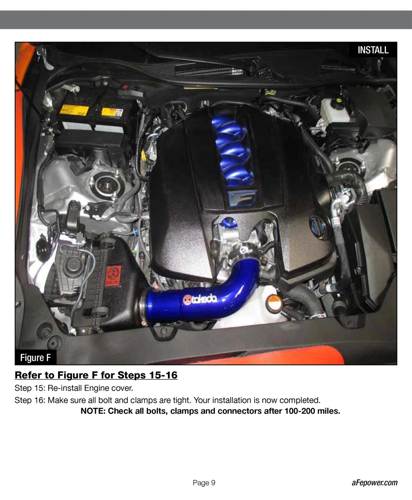 aFe Takeda Stage-2 Pro Dry S Cold Air Intake System 15-17 Lexus RC F 5.0L V8