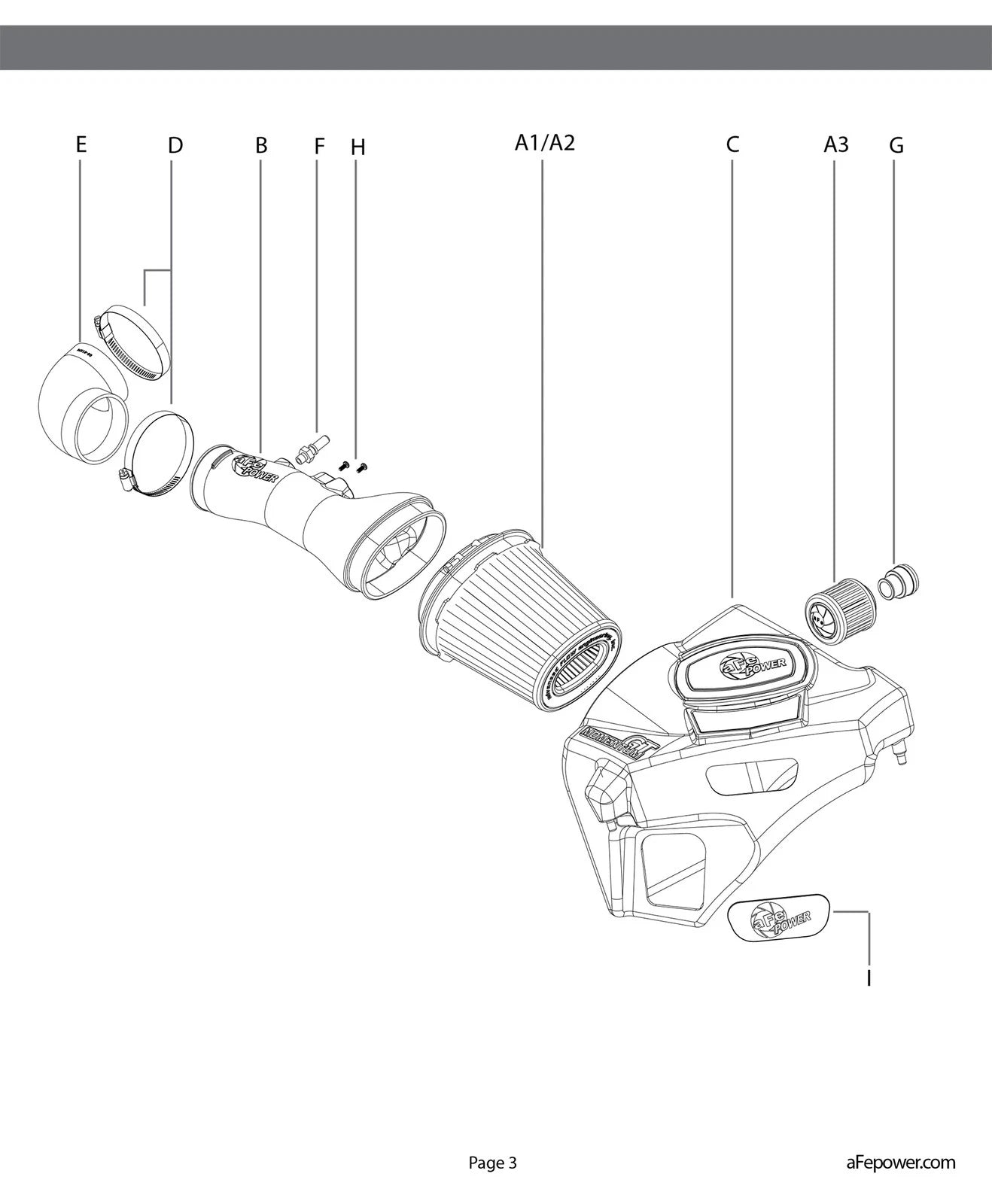 aFe Momentum Air Intake System PRO 5R Stage-2 13-15 Cadillac ATS 3.6L V6