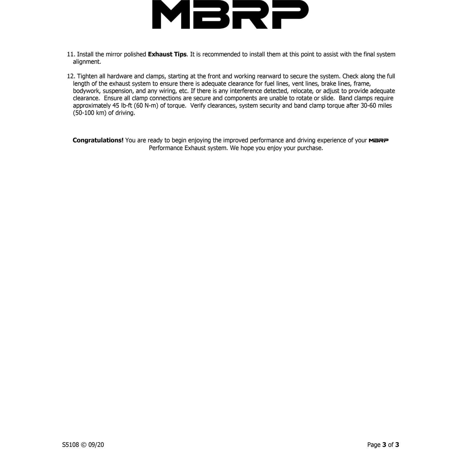 MBRP 2003 Dodge Ram Hemi 1500 5.7L SC/CC-SB Cat Back Dual Split Rear