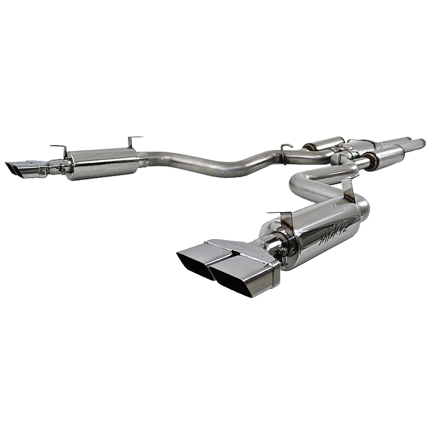 MBRP 08-11 Dodge Challenger SRT8 6.1L Hemi T304 Cat Back Dual Split Rear