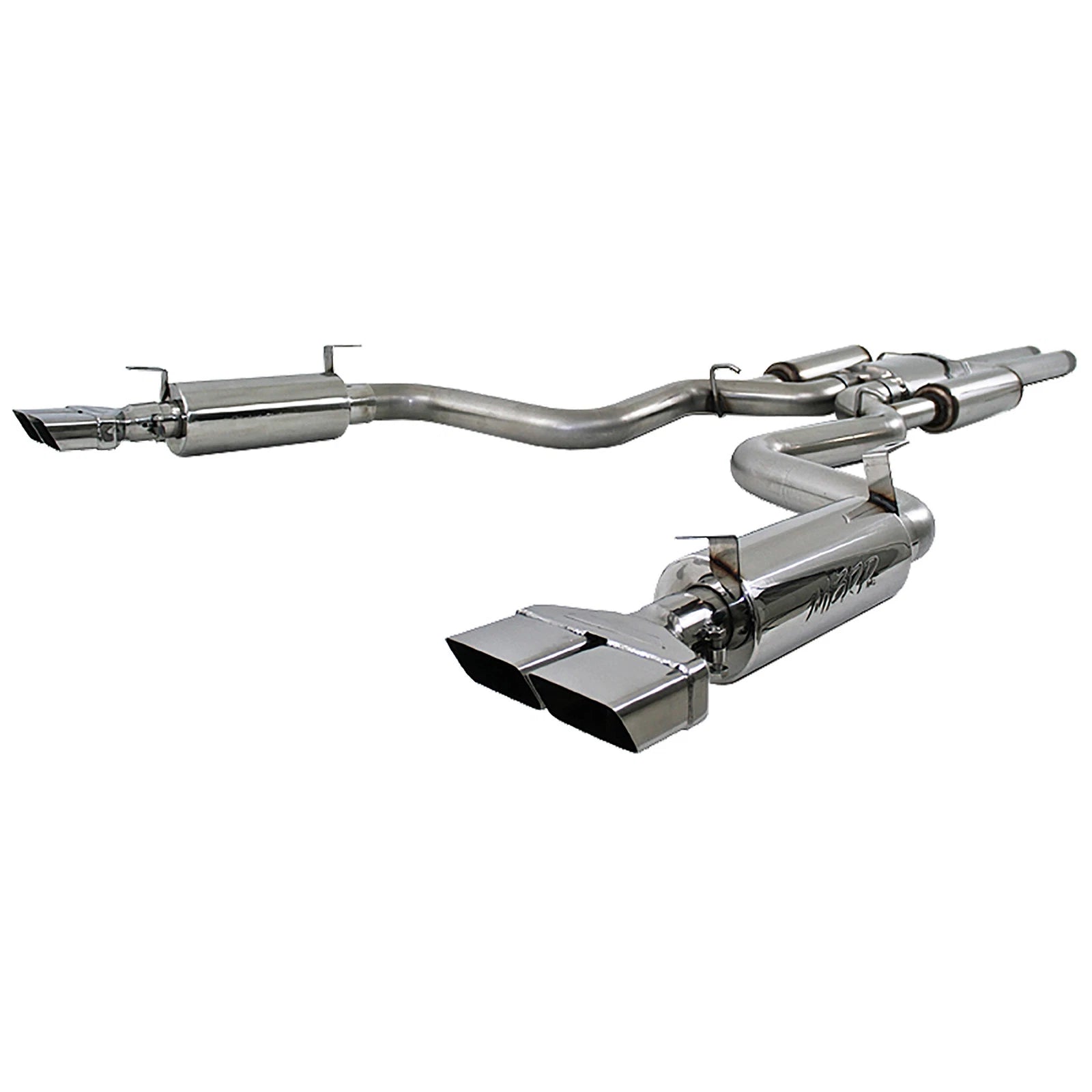 MBRP 08-11 Dodge Challenger SRT8 6.1L Hemi T304 Cat Back Dual Split Rear