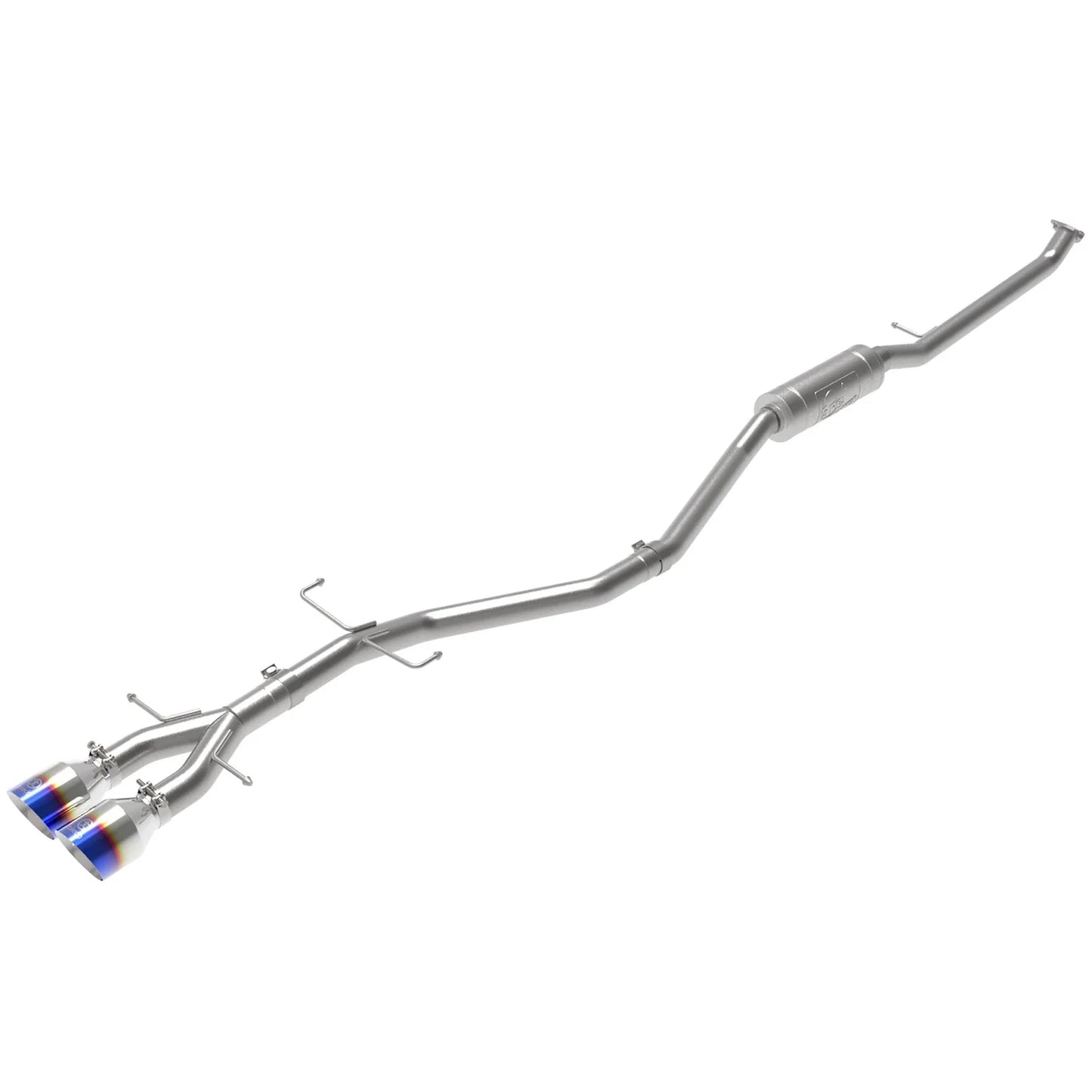 aFe Takeda 2.5in 304SS Cat-Back Exhaust System 17-20 Honda Civic SI Coupe L4-1.5L (t) - BL Flame Tip