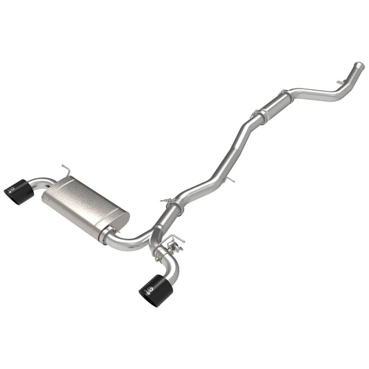 aFe POWER Takeda 2021 Toyota Supra 2.0L (t) 2.5in-3in 304 SS CB Exhaust w/ Black Tips
