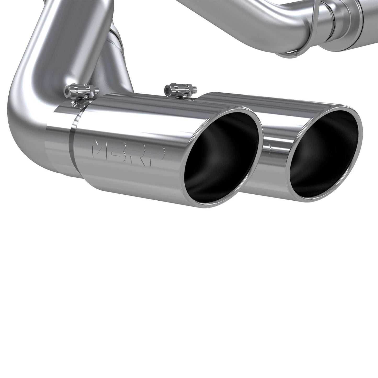 MBRP 14-16 Ram 2500/3500 6.4L 4in AL Single Side Dual Outlet Cat Back Exhaust