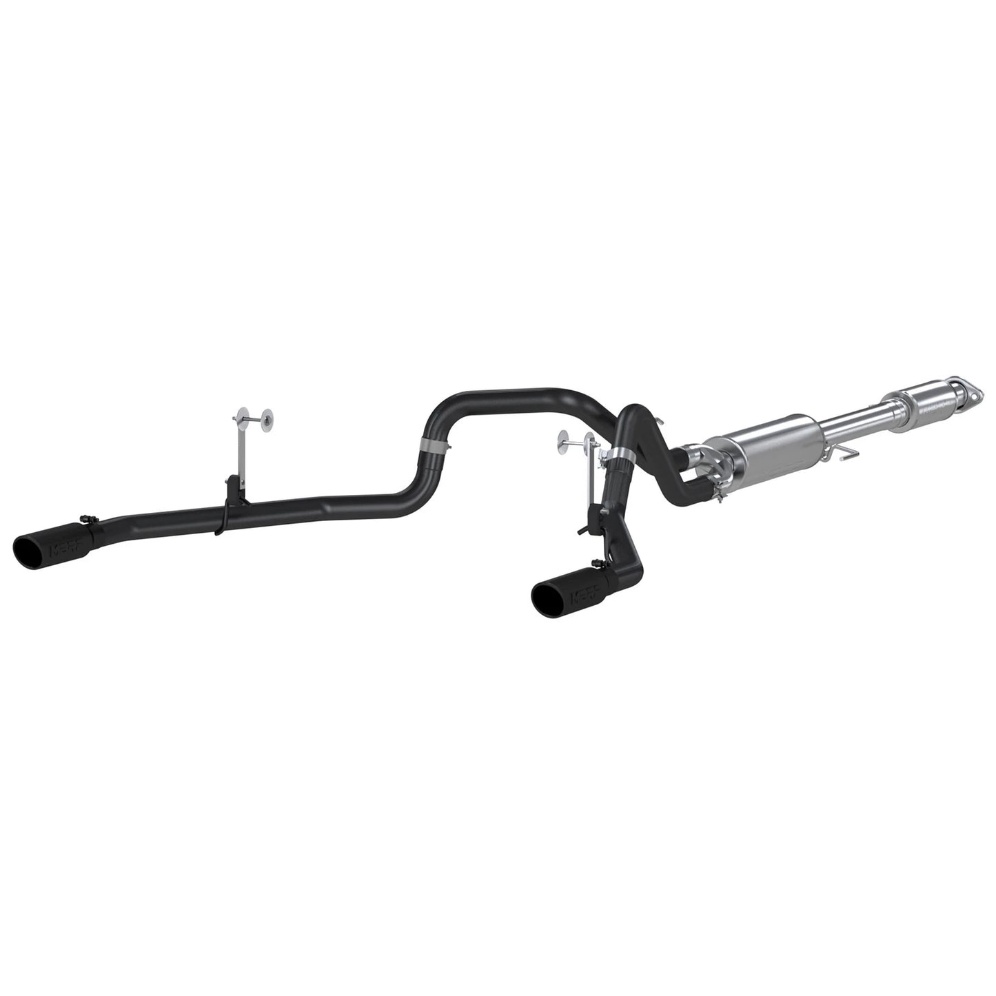 MBRP 2015 Ford F-150 5.0L 3in Cat Back Dual Split Rear Exit Black Exhaust System