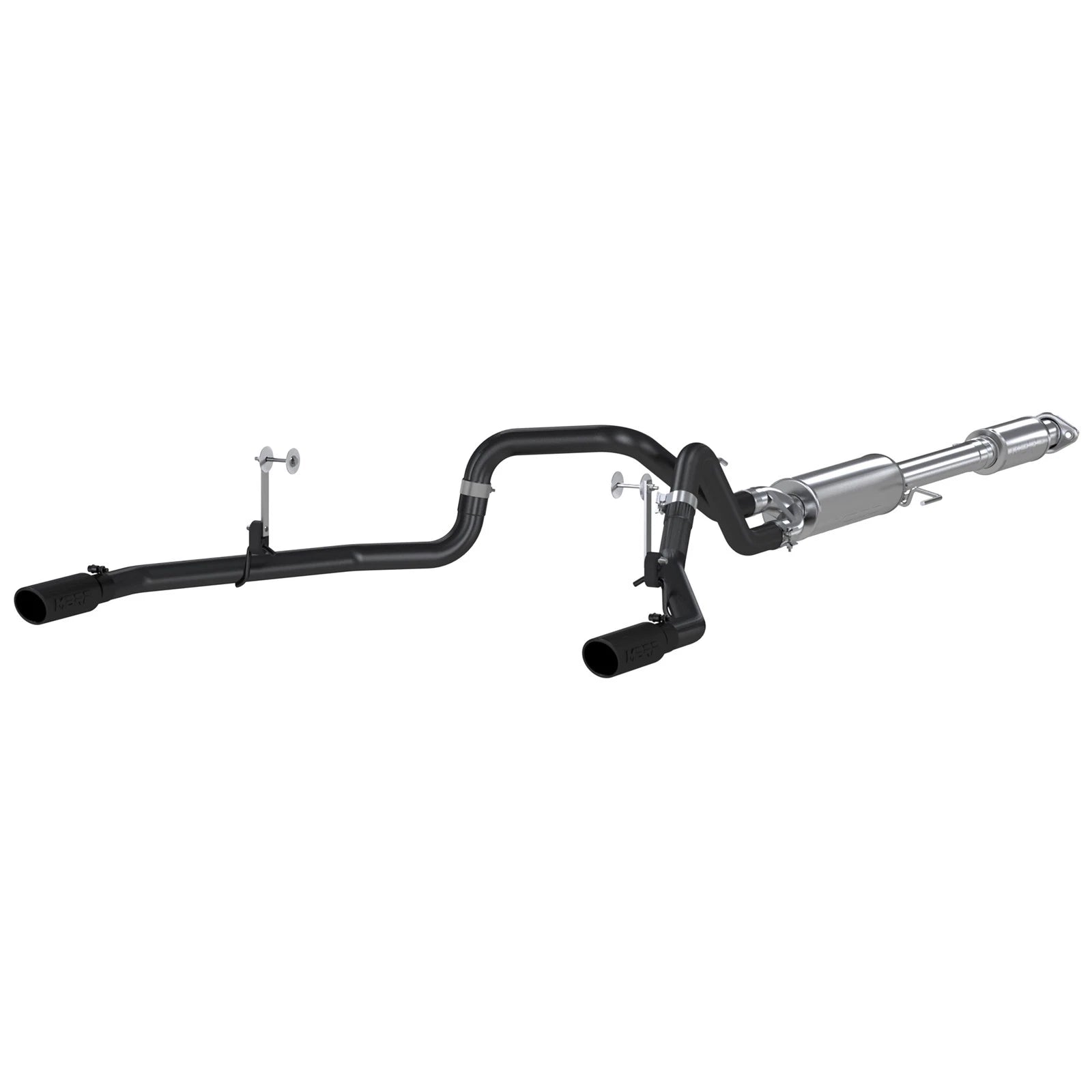 MBRP 2015 Ford F-150 5.0L 3in Cat Back Dual Split Rear Exit Black Exhaust System