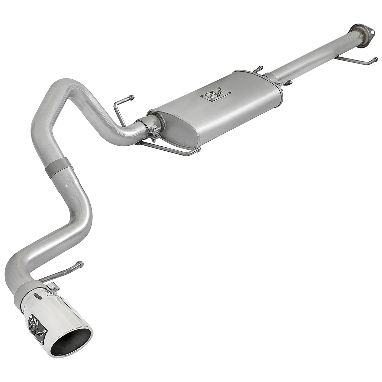 aFe Scorpion 2-1/2in Alum Steel Cat-Back Exhaust w/ Polished Tips 07-17 Toyota FJ Cruiser V6 4.0L