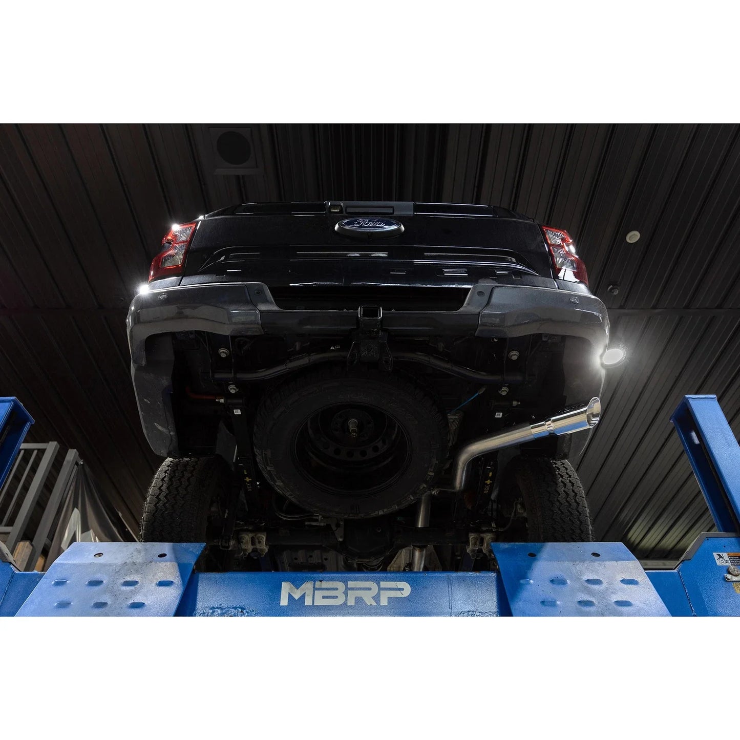 MBRP 2024 Ford Ranger T304 SS Single Side Outlet 3in Cat Back Exhaust