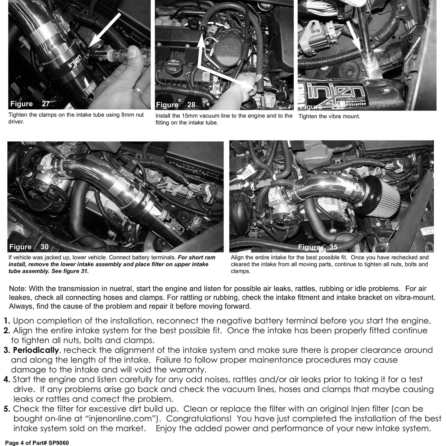 Injen 10-11 Ford Fusion 2.5L 4cyl Black Cold Air Intake w/ MR Tech/Air Fusion/Nano-Fiber Filter