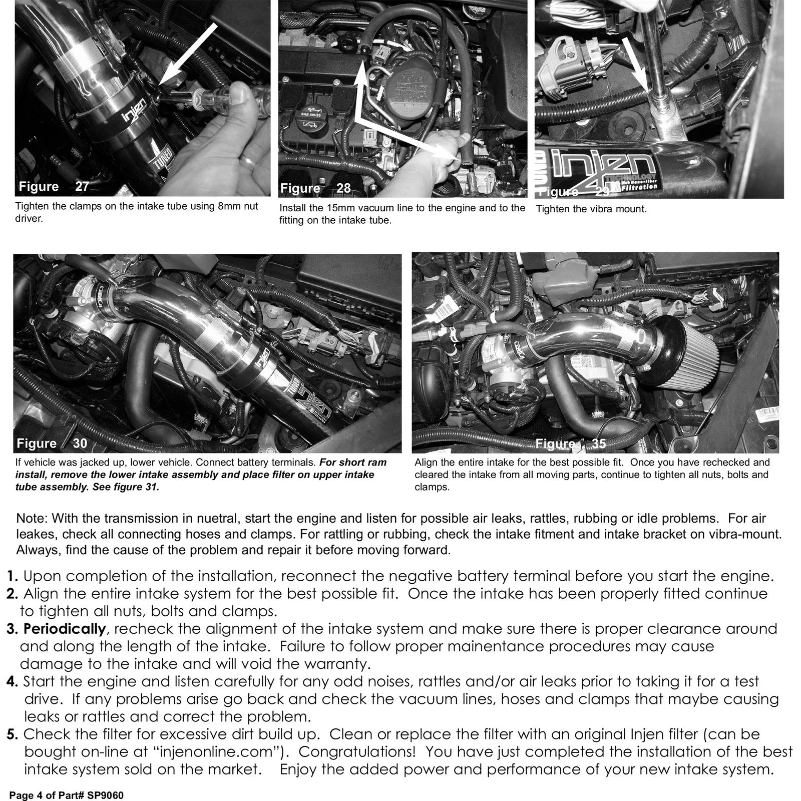 Injen 10-11 Ford Fusion 2.5L 4cyl Black Cold Air Intake w/ MR Tech/Air Fusion/Nano-Fiber Filter