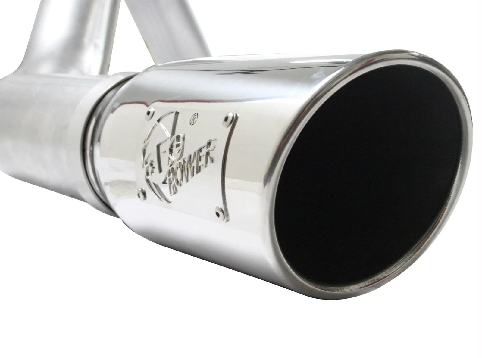 aFe Atlas Exhaust 4in Aluminized Cat-Back w/ 304 SS Polished Tip 11-13 Ford F-150 EcoBoost V6 3.5L