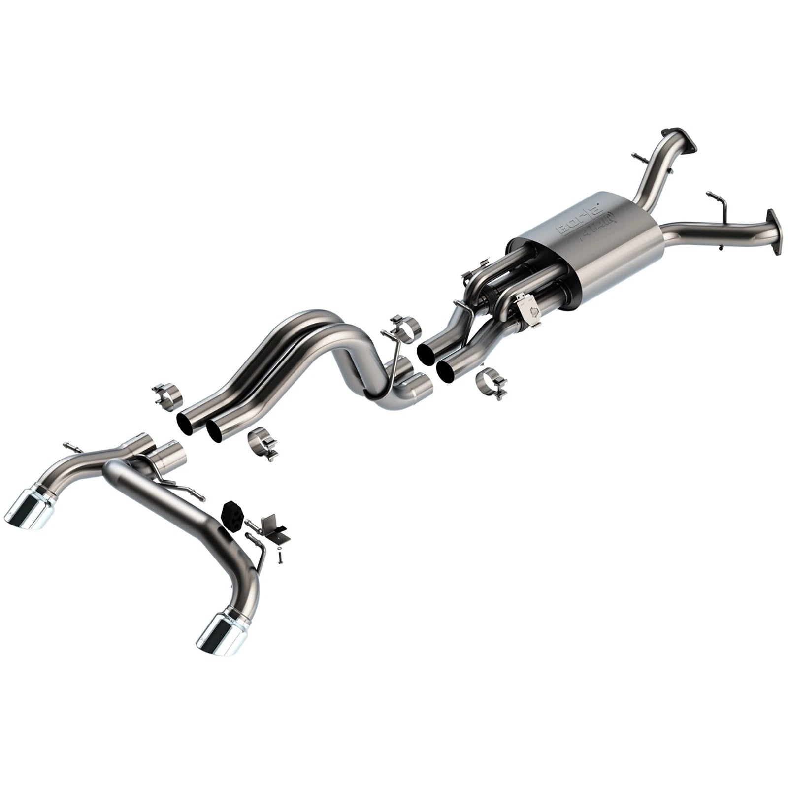 Borla 22-24 Ford Bronco Raptor V6 Turbo AT 2WD / 4WD ATAK Catback Exhaust w/ 4in Chrome Tips