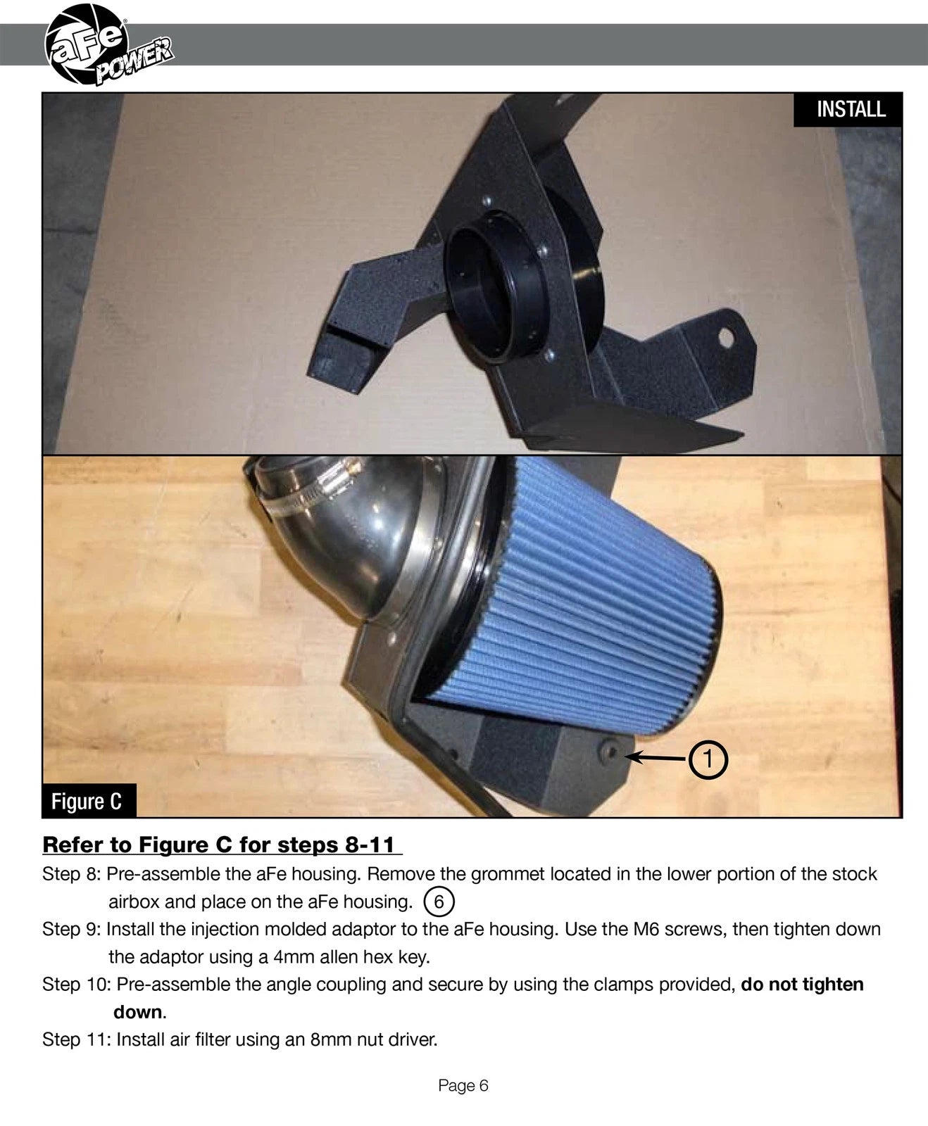 aFe MagnumFORCE Intakes Stage-2 P5R AIS PDS Ford Mustang 11-12 V6-3.7L (pol)