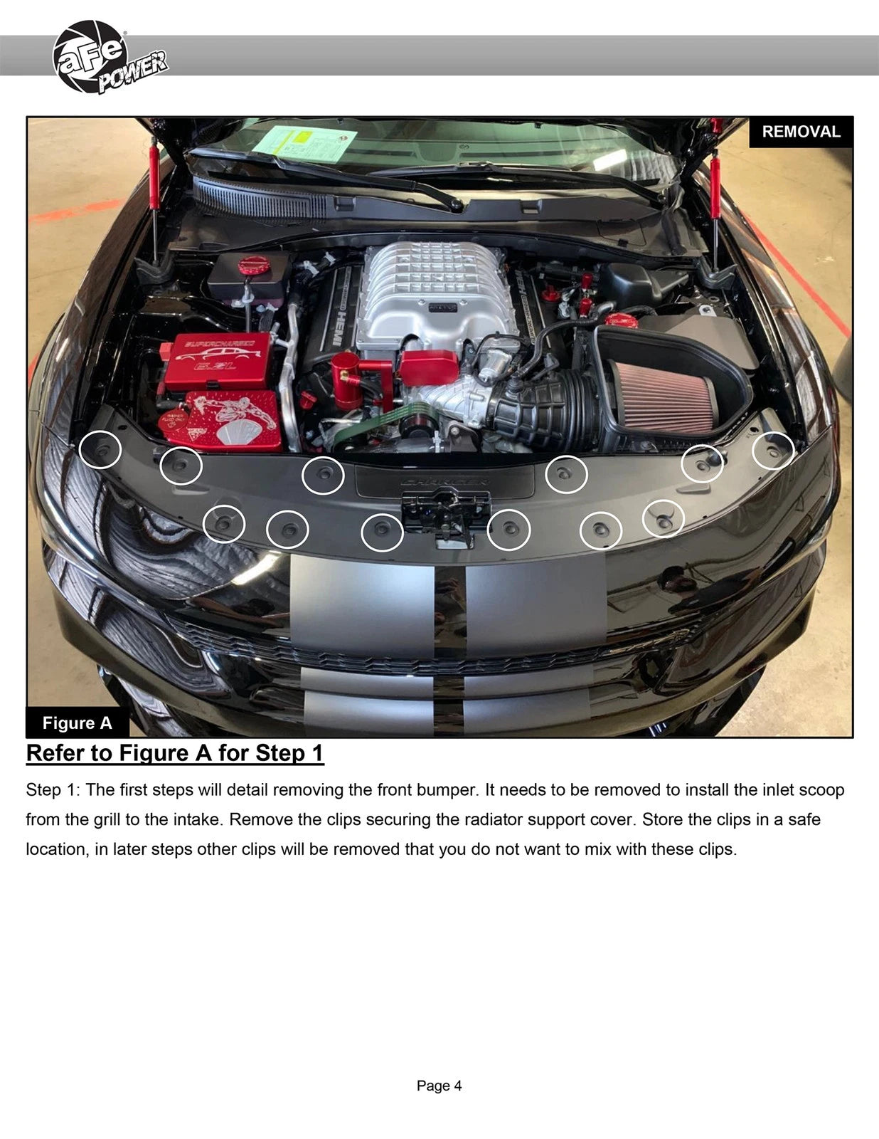 aFe Dodge Charger SRT Hellcat Redeye 21-23 V8-6.2L Track Series Stage-2 Carbon Fiber Intake System