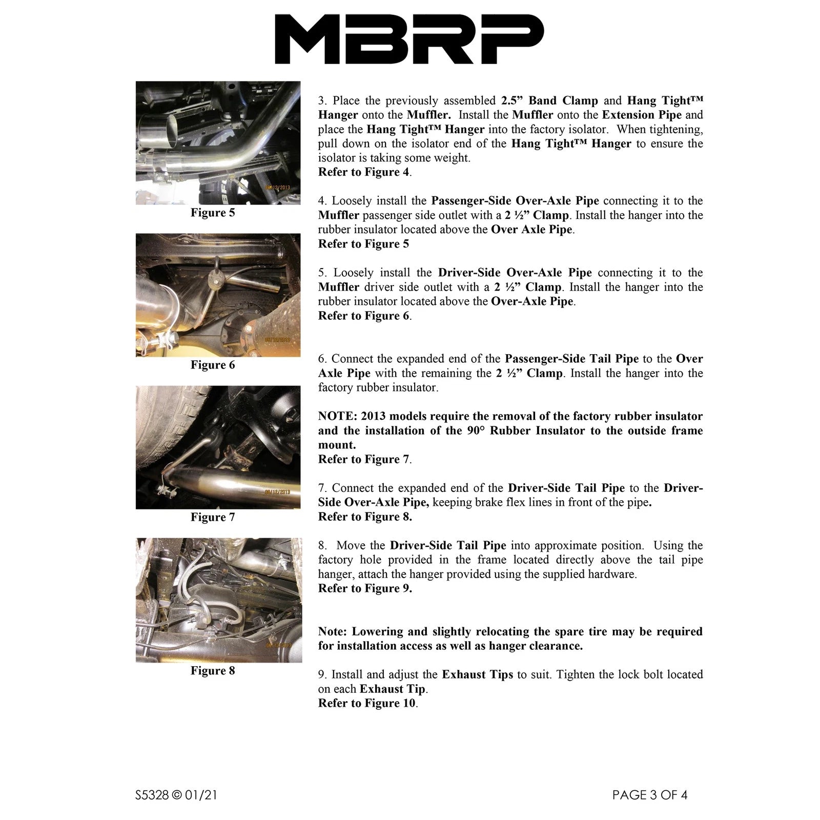 MBRP 05-13 Toyota Tacoma 4.0L EC/CC Dual Split Side T409 Cat Back Exhaust