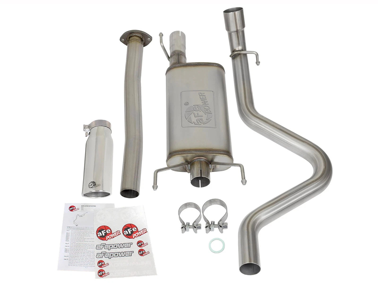 aFe MACH Force XP Cat-Back Stainless Steel Exhaust Syst w/Polished Tip Toyota Tacoma 05-12 L4-2.7L