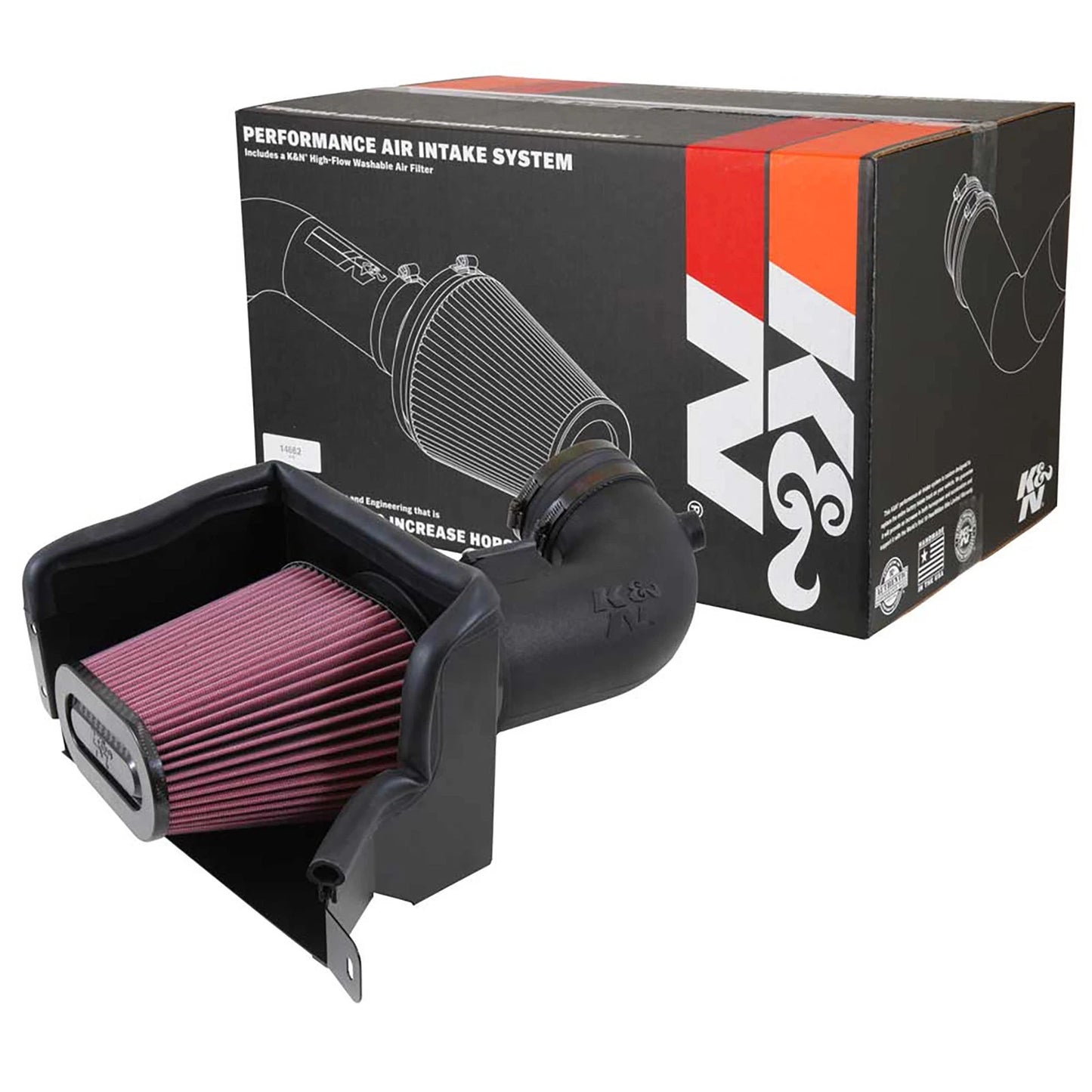 K&N 14-15 Chevrolet Corvette 6.2L V8 F/I Performance Intake Kit