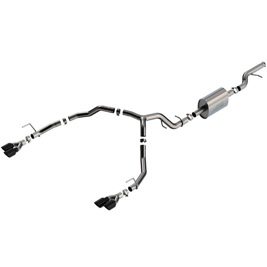 Borla 21-22 Chevy Tahoe 5.3L V8 2/4WD 4DR 3in/2.75in S-Type Cat-Back Exhaust w/ Black Chrome Tips