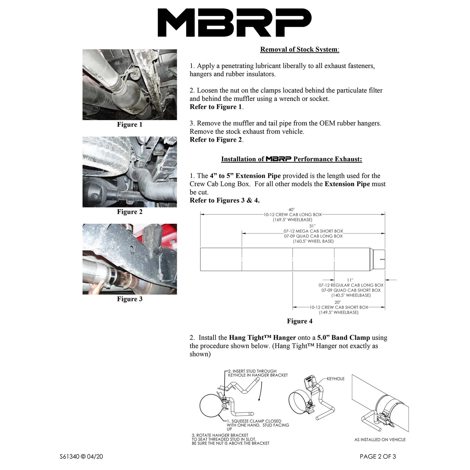 MBRP 10-12 Dodge 2500/3500 Cummins 6.7L 5in Filter Back Single Side Alum Exhaust System