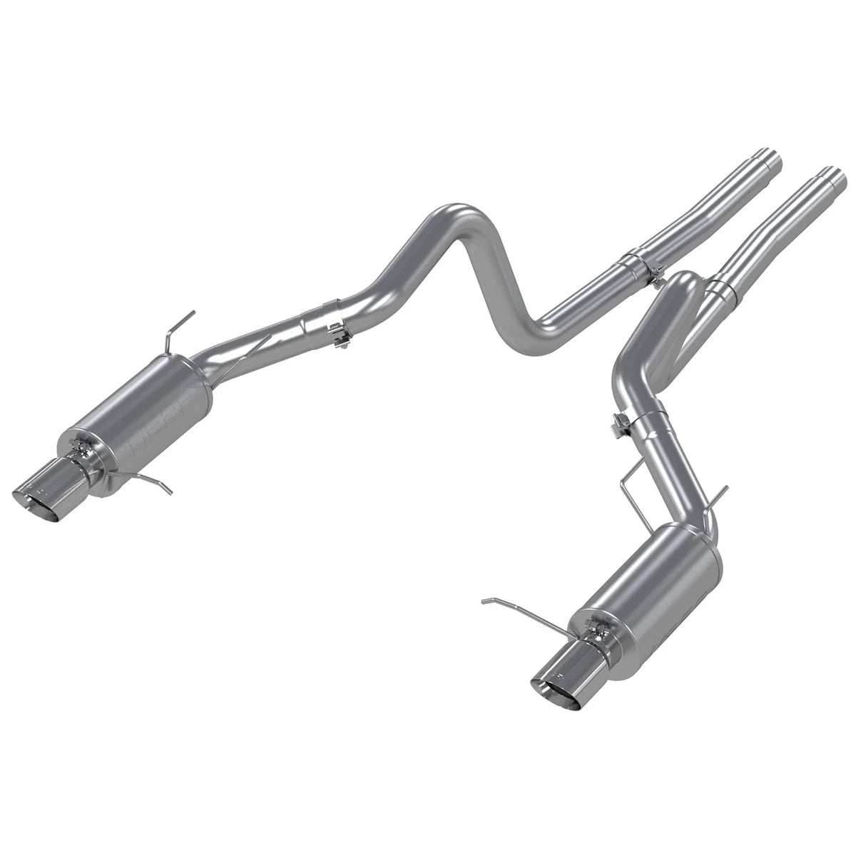 MBRP 11-14 Ford Mustang GT 5.0L Dual Split Rear Street Version T409 3in Cat Back Exhaust System
