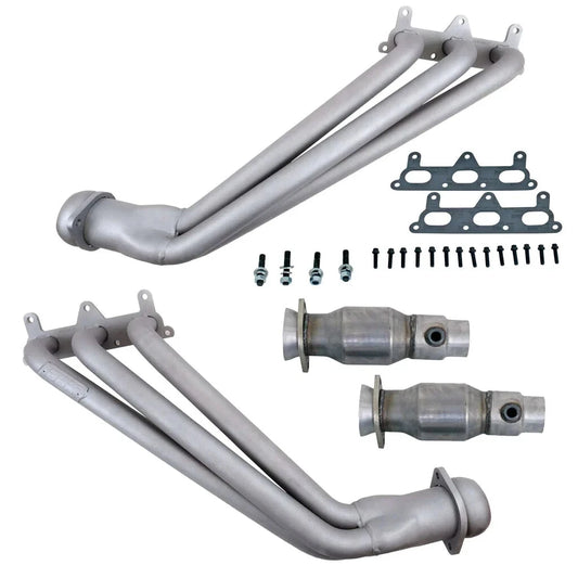 BBK 10-11 Camaro V6 Long Tube Exhaust Headers With Converters - 1-5/8 Chrome