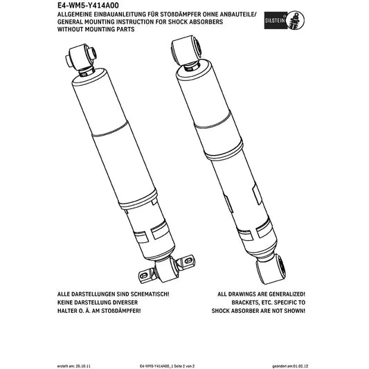 Bilstein B6 1986-1989 Volkswagen Vanagon Rear Monotube Shock Absorber
