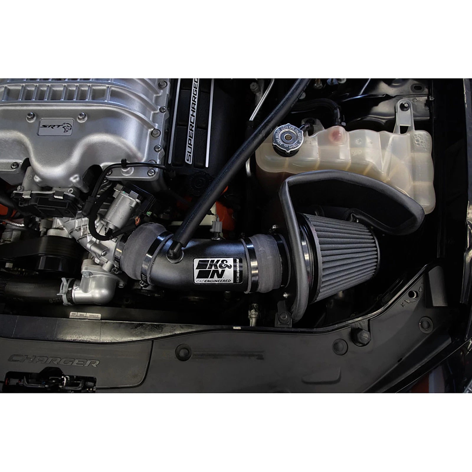 K&N 17-23 Dodge Charger/Challenger Hellcat SC 6.2L V8 DRYFLOW Performance Air Intake System