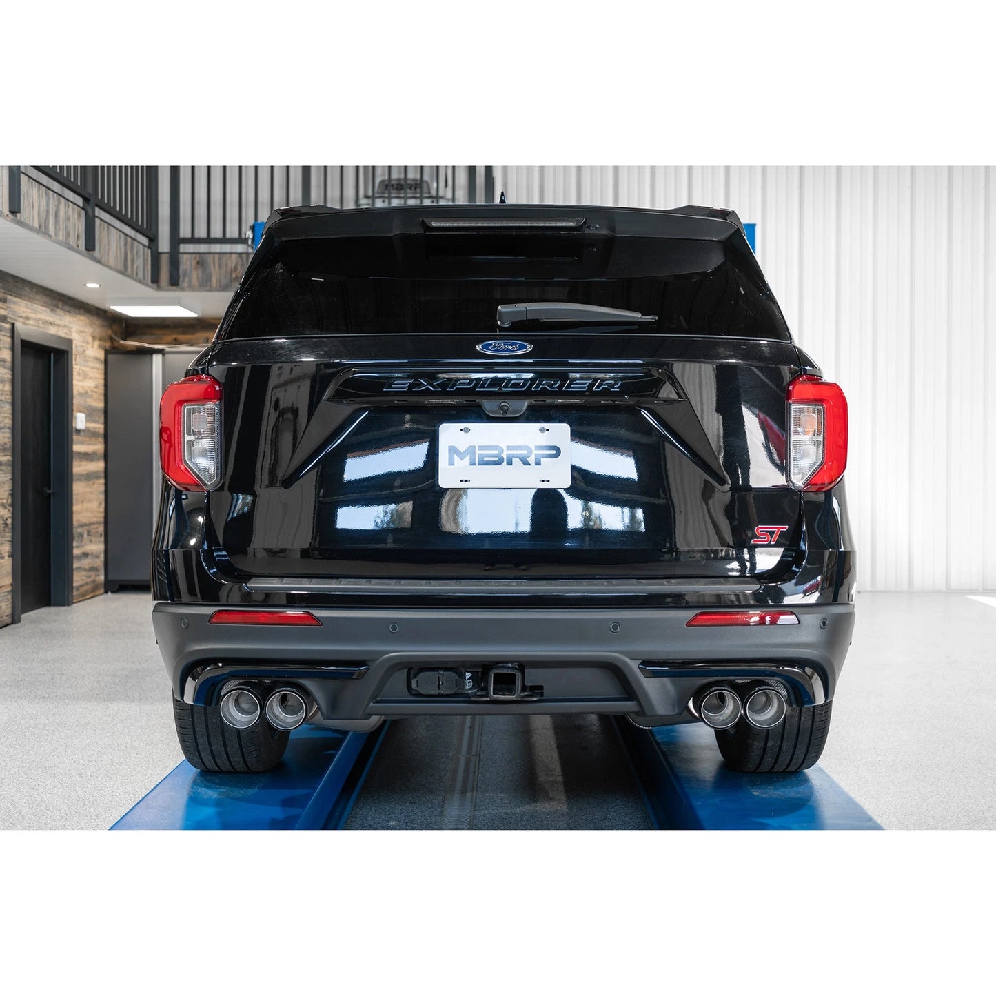 MBRP 20-21 Ford Explorer ST 3.0L Ecoboost SS 2.5in Dual Rear Exit w/ Carbon Fiber Quad Tips - T304
