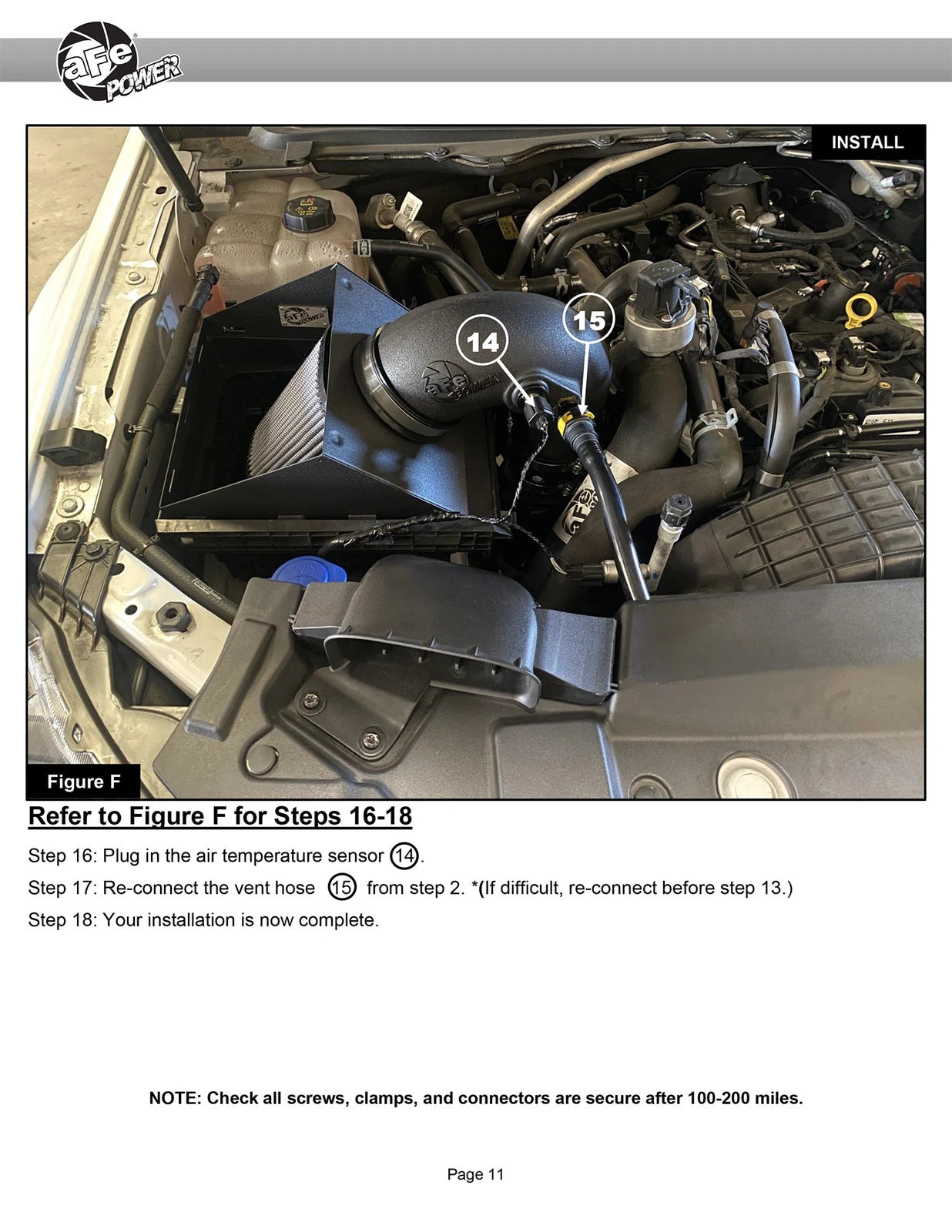 aFe Rapid Induction Cold Air Intake System w/Pro 5R Filter 19-20 Ford Ranger L4 2.3L (t)