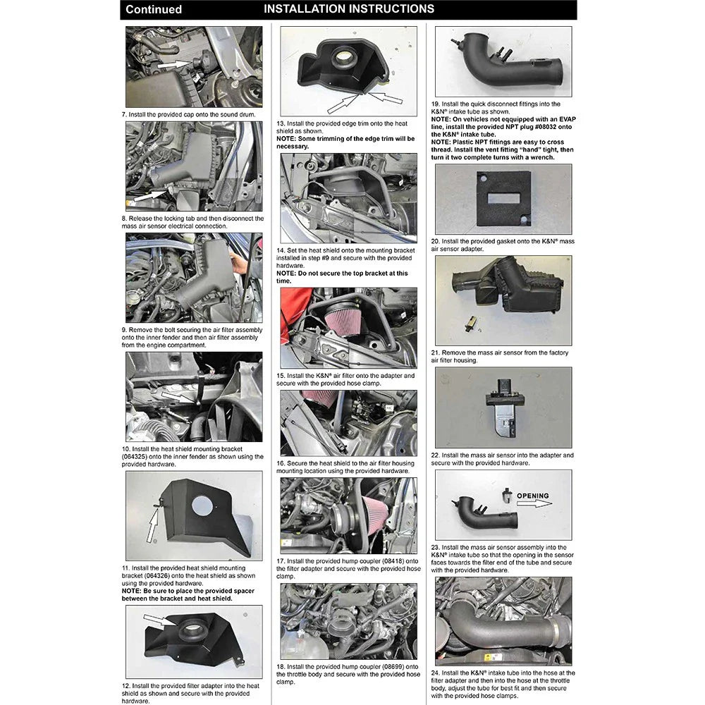 K&N 2015 Ford Mustang GT 5.0L V8 F/I Performance Intake Kit